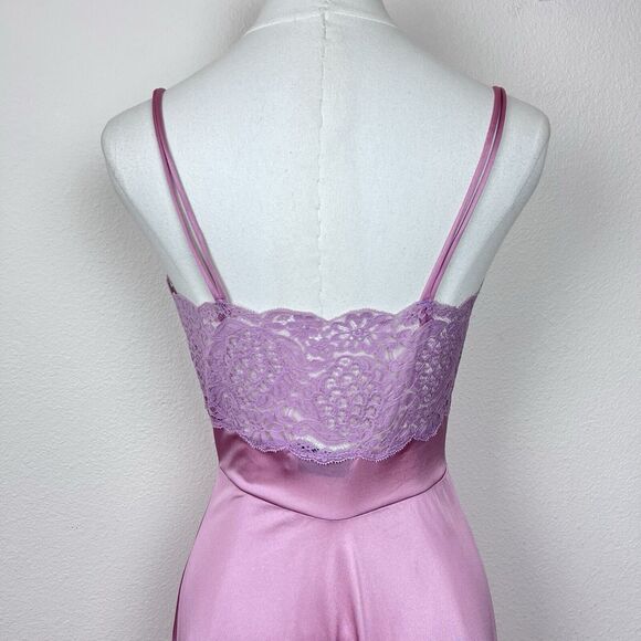 Vintage Lily Of France Nightgown Womens Petite Maxi Gown Lace Neglige Boudoir - Picture 4 of 13